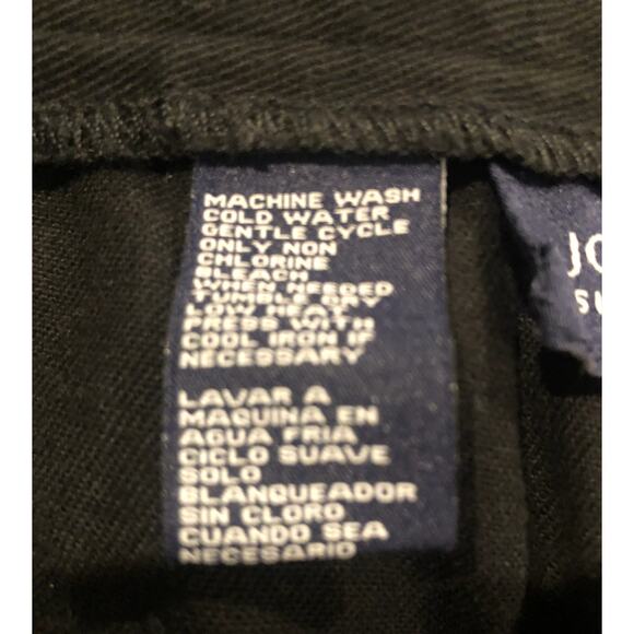 GUC Jones New York Signature 20W Plus Cotton Denim Black‎ Pants - Picture 7 of 8